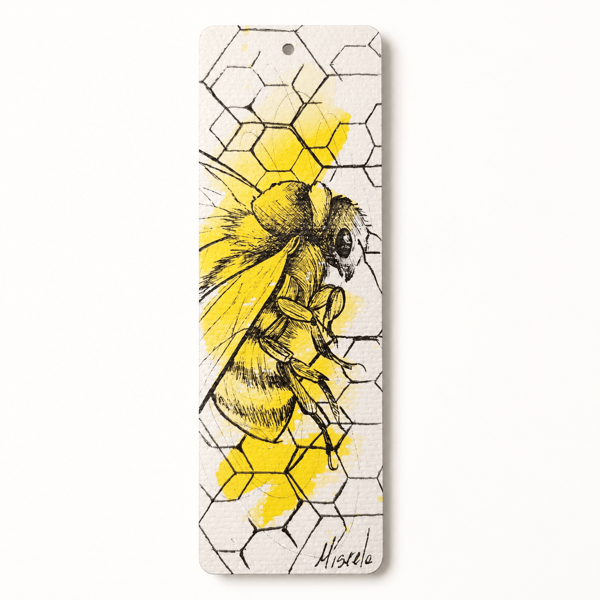 Honeybee – Original Hand-Painted Bookmark