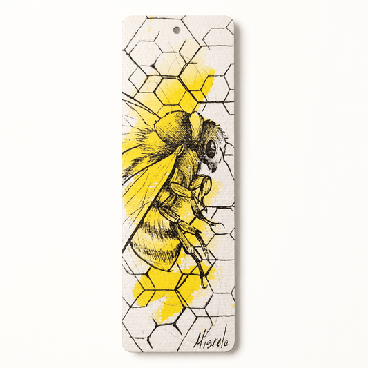 Honeybee – Original Hand-Painted Bookmark