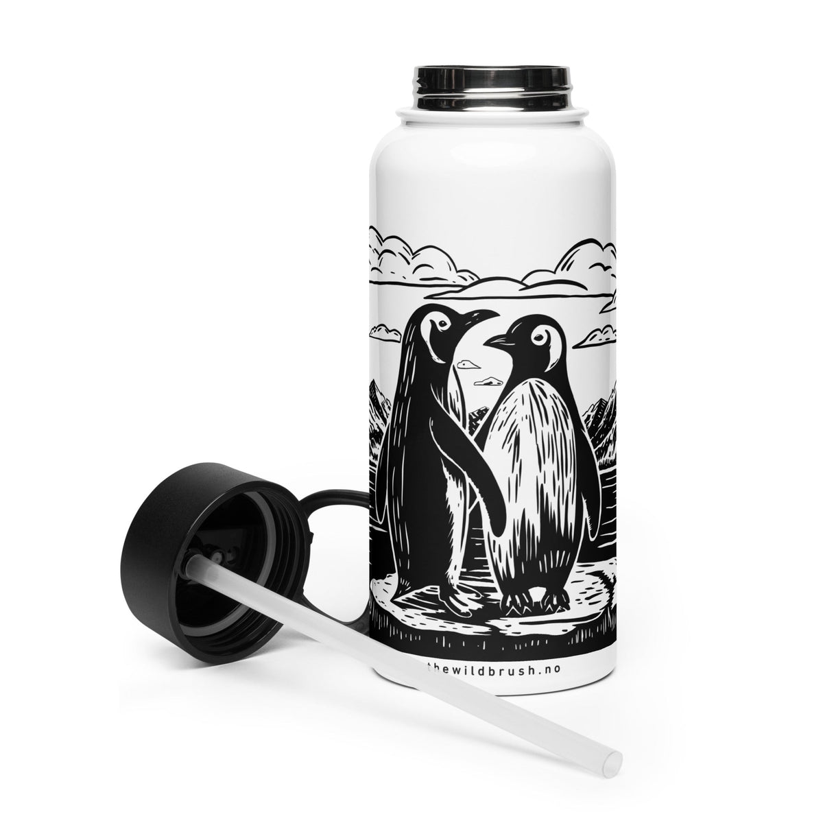 Penguins Stainless Steel Water Bottle