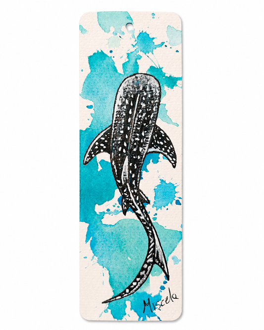 Whale Shark - Original Hand- Painted Bookmark